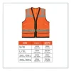 GloWear 8253HDZ Class 2 Heavy-Duty Mesh Surveyors Vest, Polyester, 2X-Large/3X-Large, Orange, Ships in 1-3 Business Days - Image 3