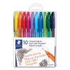 Triplus Ballpoint Pen, Stick, Medium 1 mm, Assorted Ink and Barrel Colors, 10/Pack