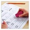 Pink Pearl Eraser, For Pencil Marks, Rectangular Block, Medium, Pink, 3/pack - Image 2
