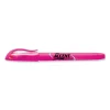 Pocket Style Highlighters, Fluorescent Pink Ink, Chisel Tip, Pink Barrel, Dozen - Image 2