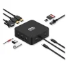11-in-1 USB-C Multi-Port TAA Compliant Docking Station, Black - Image 2