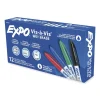 Vis-A-Vis Wet Erase Marker, Fine Bullet Tip, Assorted, Dozen