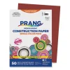 SunWorks Construction Paper, 50 lb Text Weight, 9 x 12, Red, 50/Pack