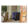Slim Jim Plastic Recycling Container with Venting Channels, 23 gal, Plastic, Blue - Image 2