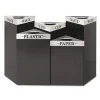 Trifecta Waste Receptacle Lid, Laser Cut "WASTE" Inscription, 20w x 20d x 3h, Stainless Steel, Ships in 1-3 Business Days - Image 3