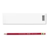 Col-Erase Pencil with Eraser, 0.7 mm, 2B, Carmine Red Lead, Carmine Red Barrel, Dozen - Image 3