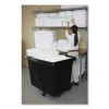 Cube Truck, 12 cu ft, 400 lb Capacity, Medium-Density Polyethylene/Metal Frame, Black - Image 3