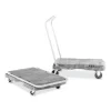 Triple Trolley Platform Truck with Angled-Loop Handle, 500 lb Capacity, 20.5 x 32.5 x 35, Black - Image 2