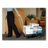 Triple Trolley Platform Truck with Angled-Loop Handle, 500 lb Capacity, 20.5 x 32.5 x 35, Black - Image 3