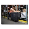 Cube Truck, 12 cu ft, 400 lb Capacity, Medium-Density Polyethylene/Metal Frame, Black - Image 2
