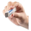 Sand And Rubber Eraser, For Pencil/ink Marks, Rectangular Block, Medium, White - Image 3