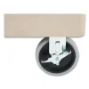 BRUTE Heavy-Duty Utility Cart with Lipped Shelves, Plastic, 2 Shelves, 500 lb Capacity, 25.9" x 45.2" x 32.2", Beige - Image 2