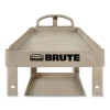 BRUTE Heavy-Duty Utility Cart with Lipped Shelves, Plastic, 2 Shelves, 500 lb Capacity, 25.9" x 45.2" x 32.2", Beige - Image 3