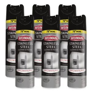 Stainless Steel Cleaner And Polish, 17 Oz Aerosol, 6/carton