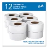 Essential 100% Recycled Fiber JRT Bathroom Tissue for Business, Septic Safe, 2-Ply, White, 3.55″ x 1,000 ft, 12 Rolls/Carton - Image 3
