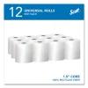 Essential 100% Recycled Fiber Hard Roll Towel, 1-Ply, 8″ x 800 ft, 1.5″ Core, White, 12 Rolls/Carton - Image 3