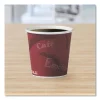 Single-Sided Poly Paper Hot Cups, 4 oz, Bistro Design, 50/Pack, 20 Pack/Carton - Image 2