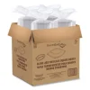 PresentaBowls Pro Clear Square Lids for 24-32 oz Bowls, 8.5 x 8.5 x 0.5, Clear, Plastic, 63/Bag, 4 Bags/Carton - Image 2