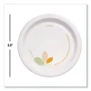 Bare Eco-Forward Paper Dinnerware Perfect Pak, ProPlanet Seal, Plate, 6″ dia, Green/Tan, 125/Pack, 4 Packs/Carton - Image 2