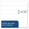 Loose Leaf Paper, 8 x 10.5, 3-Hole Punched, Wide Rule, White, 300 Sheets/Pack, 12 Packs/Carton, Ships in 4-6 Business Days