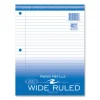 Loose Leaf Paper, 8 x 10.5, 3-Hole Punched, Wide Rule, White, 300 Sheets/Pack, 12 Packs/Carton, Ships in 4-6 Business Days - Image 3