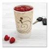 Double Sided Poly (DSP) Paper Cold Cups, 16 oz, Beige/White, 50/Sleeve, 20 Sleeves/Carton - Image 3