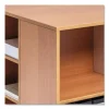 Flexible Multi-Functional Cart for Office Storage, Wood, 6 Shelves, 20.79 x 23.31 x 29.45, Beech - Image 3
