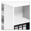 Flexible Multi-Functional Cart for Office Storage, Wood, 6 Shelves, 20.79 x 23.31 x 29.45, White - Image 3