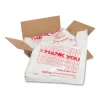 Thank You Bags, 13″ x 23″ x 23″, Red/White, 1,000/Carton - Image 3