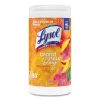 Disinfecting Wipes, 1-Ply, 7 x 7.25, Mango and Hibiscus, White, 80 Wipes/Canister, 6 Canisters/Carton - Image 2
