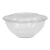 Renewable and Compostable Salad Bowls with Lids, 24 oz, Clear, Plastic, 50/Pack, 3 Packs/Carton