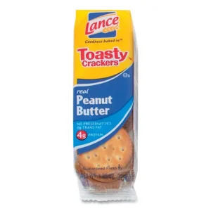 Toasty Crackers, Peanut Butter, 1.25 oz Packet, 24/Box