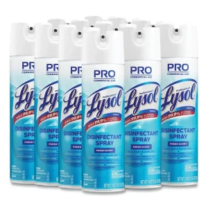 Disinfectant Spray, Fresh Scent, 19 Oz Aerosol Spray, 12/carton