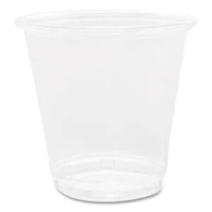 PET Plastic Cups, 3 oz, Clear, 2,500/Carton