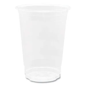 PET Plastic Cups, 10 oz, Clear, 1,000/Carton