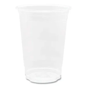 PET Plastic Cups, 16 oz, Clear, 1,000/Carton