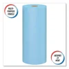 Shop Towels, Standard Roll, 1-Ply, 9.4 x 11, Blue, 55/Roll, 30 Rolls/Carton - Image 2