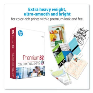 Premium32, 100 Bright, 32 lb Bond Weight, 8.5 x 11, Extra Bright White, 250 Sheets/Ream, 6 Reams/Carton