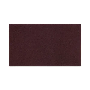 Deep Scrub Pads, 28 x 14, Maroon, 10/Carton