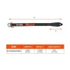 Squids 3176 Anchor Choke Strap for Tool Tethering, 40 lb Max Safe Working Capacity, 24" Long, Black, Ships in 1-3 Bus Days - Image 3