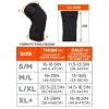 Proflex 525 Lightweight Padded Knee Sleeves, Slip-On, Medium/Large, Black, Pair, Ships in 1-3 Business Days - Image 3