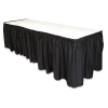 Table Set Linen-Like Table Skirting, Polyester, 29″ X 14 Ft, Black