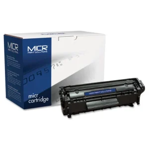 Compatible Q2612A(M) (12AM) MICR Toner, 2,000 Page-Yield, Black, Ships in 1-3 Business Days