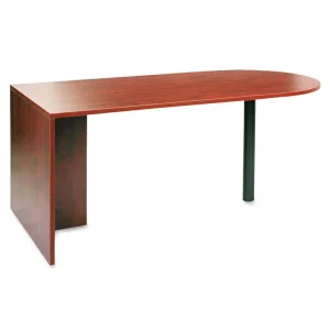 Alera Valencia Series D-Top Desk, 71″ X 35.5″ X 29.63″, Medium Cherry