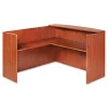 Alera Valencia Reversible Reception Return, 44.13w x 23.63d x 41.5h, Medium Cherry - Image 2