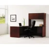 10500 Series L Workstation Return, 3/4 Height Right Ped, 48w x 24d x 29.5h, Mahogany - Image 2