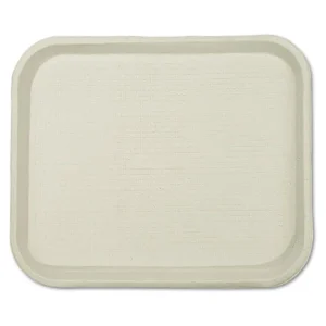 Savaday Molded Fiber Food Trays, 1-Compartment, 9 x 12 x 1, White, Paper, 250/Carton