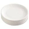 Paper Plates, 9″ Dia, White, 100/pack