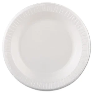 Quiet Classic Laminated Foam Dinnerware, Plate, 10.25″ Dia, White, 125/pack, 4 Packs/carton