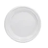 Famous Service Plastic Dinnerware, Plate, 9″, White, 125/pack, 4 Packs/carton